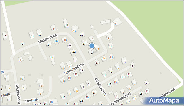 Dobre Miasto, Sienkiewicza Henryka, 1, mapa Dobre Miasto