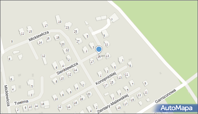 Dobre Miasto, Sienkiewicza Henryka, 15, mapa Dobre Miasto