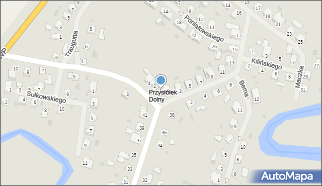 Dobre Miasto, Sierakowskiego Zygmunta, 1A, mapa Dobre Miasto