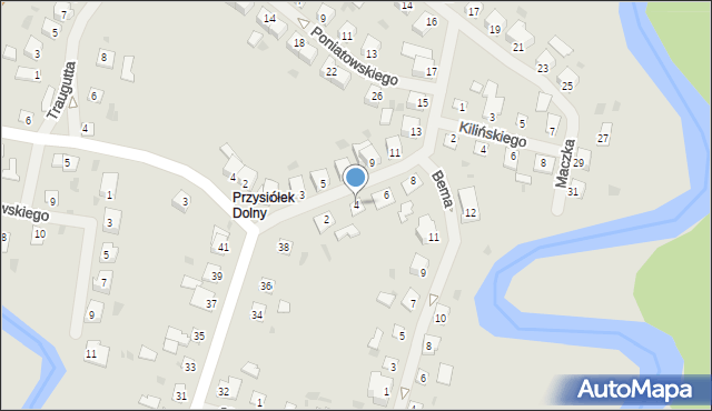 Dobre Miasto, Sierakowskiego Zygmunta, 4, mapa Dobre Miasto