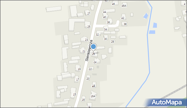 Dobroń, Sienkiewicza Henryka, 26, mapa Dobroń