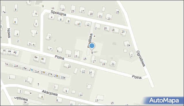 Dobrzykowice, Siedliska, 8, mapa Dobrzykowice