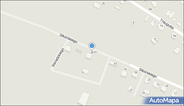 Działdowo, Sikorskiego Władysława, gen., 47, mapa Działdowo