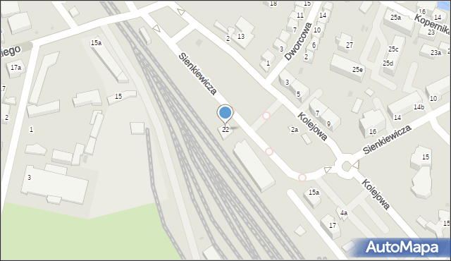 Dzierżoniów, Sienkiewicza Henryka, 22, mapa Dzierżoniów