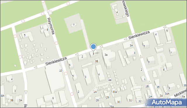 Dziwnów, Sienkiewicza Henryka, 3, mapa Dziwnów