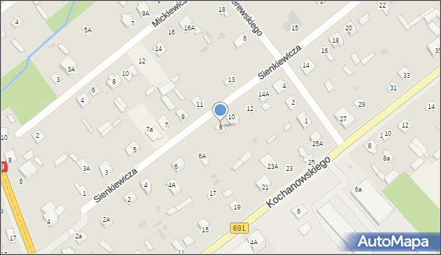 Garbatka-Letnisko, Sienkiewicza Henryka, 8, mapa Garbatka-Letnisko