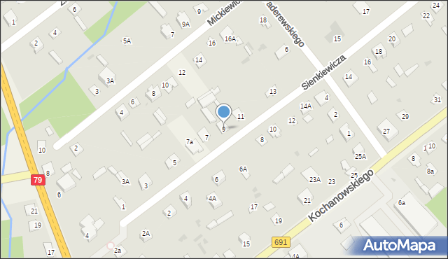 Garbatka-Letnisko, Sienkiewicza Henryka, 9, mapa Garbatka-Letnisko