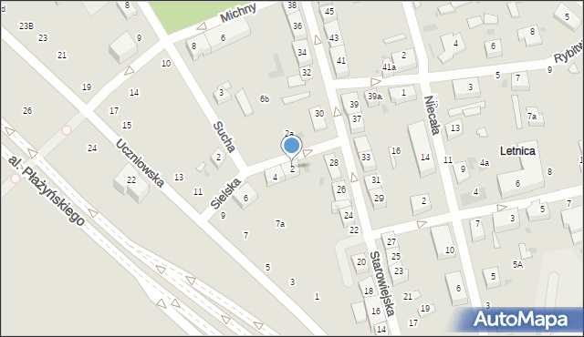 Gdańsk, Sielska, 2, mapa Gdańska