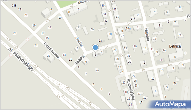 Gdańsk, Sielska, 4, mapa Gdańska