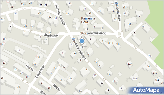 Gdynia, Sieroszewskiego Wacława, 1A, mapa Gdyni