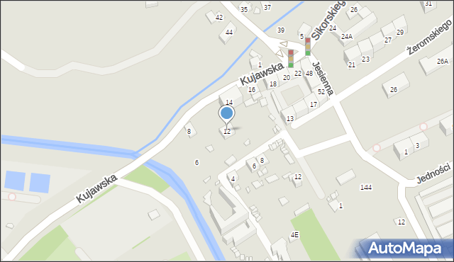 Gliwice, Sikorskiego Władysława, gen., 12, mapa Gliwic