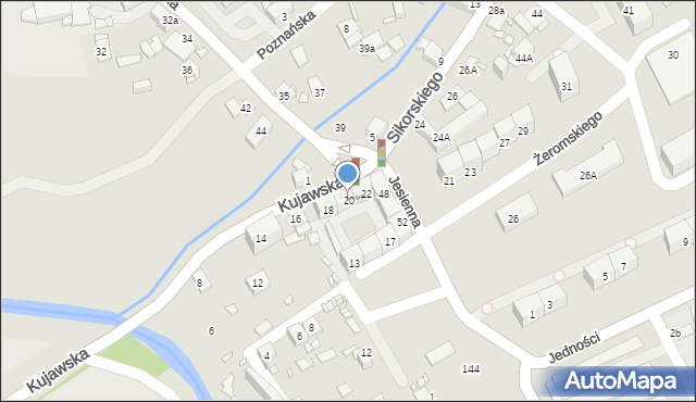 Gliwice, Sikorskiego Władysława, gen., 20, mapa Gliwic