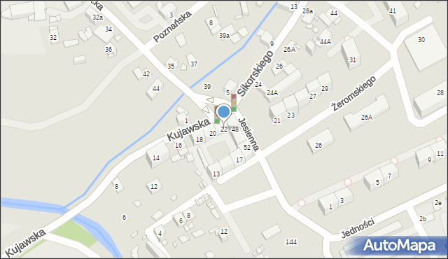 Gliwice, Sikorskiego Władysława, gen., 22, mapa Gliwic