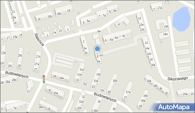 Gniezno, Sikorskiego Władysława, gen., 4, mapa Gniezna