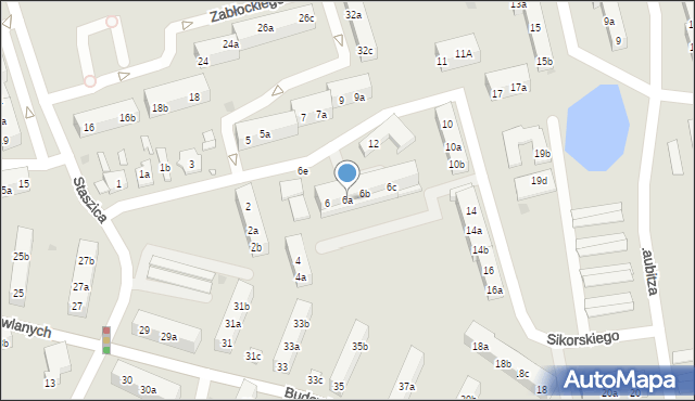 Gniezno, Sikorskiego Władysława, gen., 6a, mapa Gniezna