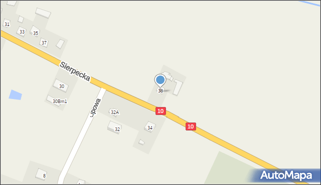 Gójsk, Sierpecka, 39, mapa Gójsk