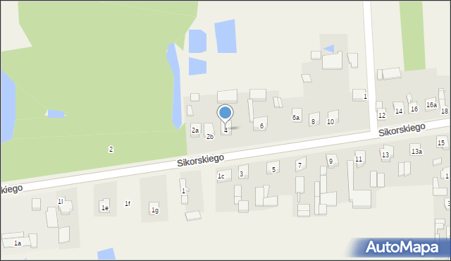 Gorzędów, Sikorskiego Władysława, gen., 4, mapa Gorzędów