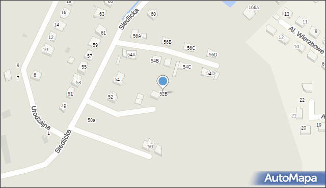 Gorzów Wielkopolski, Siedlicka, 52B, mapa Gorzów Wielkopolski
