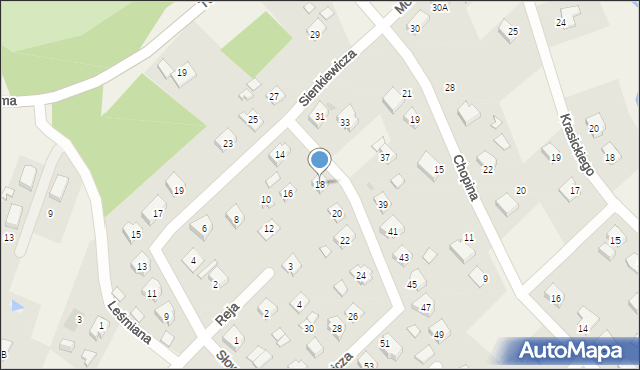 Gorzyce, Sienkiewicza Henryka, 18, mapa Gorzyce