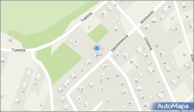 Gorzyce, Sienkiewicza Henryka, 25, mapa Gorzyce