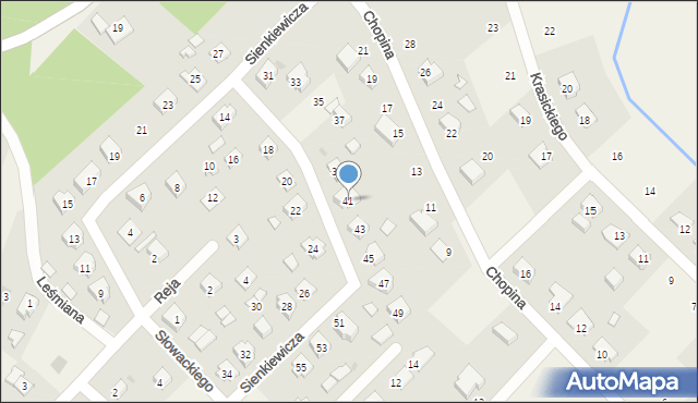 Gorzyce, Sienkiewicza Henryka, 41, mapa Gorzyce
