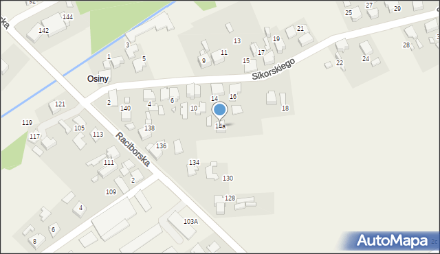 Gorzyce, Sikorskiego Władysława, gen., 14a, mapa Gorzyce