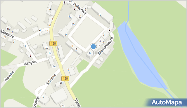 Goszcz, Sienkiewicza Henryka, 3, mapa Goszcz