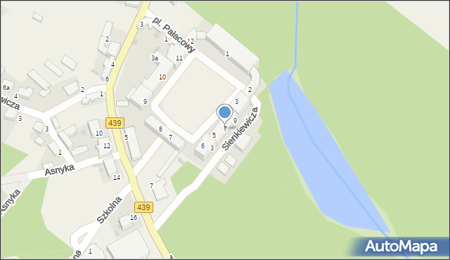 Goszcz, Sienkiewicza Henryka, 7, mapa Goszcz