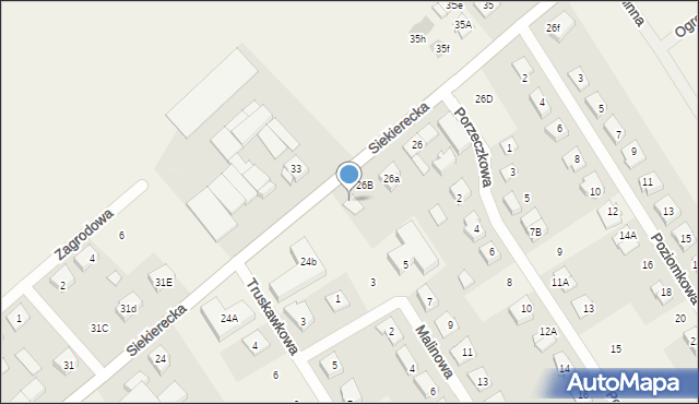 Gowarzewo, Siekierecka, 26C, mapa Gowarzewo