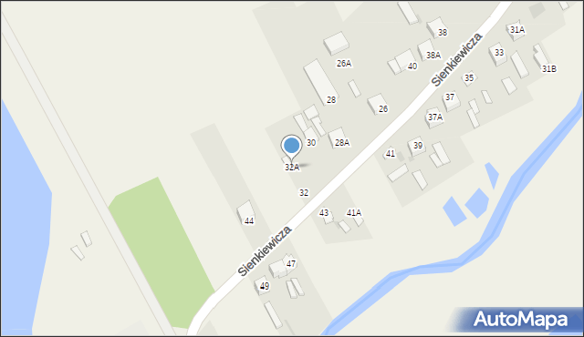Goworowo, Sienkiewicza Henryka, 32A, mapa Goworowo