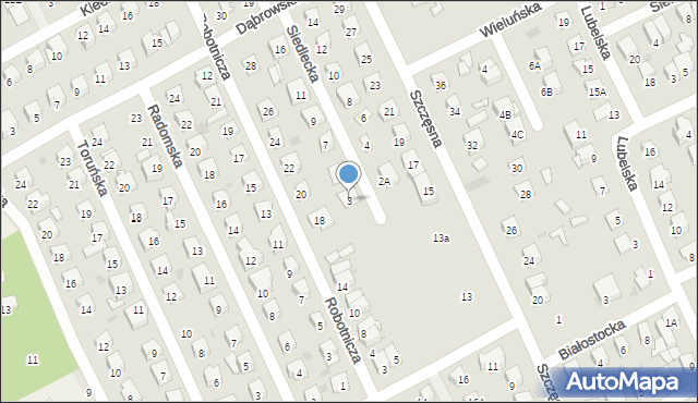 Grodzisk Mazowiecki, Siedlecka, 3, mapa Grodzisk Mazowiecki