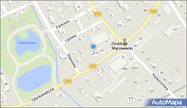 Grodzisk Mazowiecki, Sienkiewicza Henryka, 4, mapa Grodzisk Mazowiecki