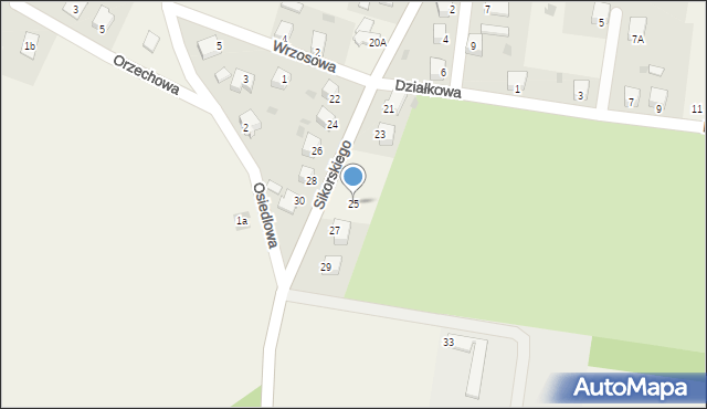 Gromadka, Sikorskiego Władysława, gen., 25, mapa Gromadka