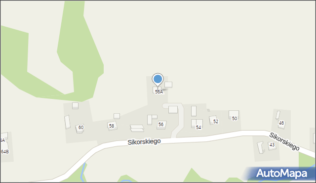 Gromnik, Sikorskiego Władysława, gen., 56A, mapa Gromnik