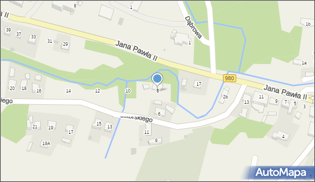 Gromnik, Sikorskiego Władysława, gen., 8, mapa Gromnik