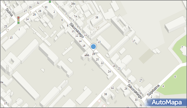 Grudziądz, Sikorskiego Władysława, gen., 18, mapa Grudziądza