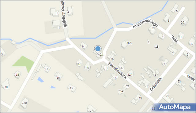 Gryfice, Sienkiewicza Henryka, 42, mapa Gryfice