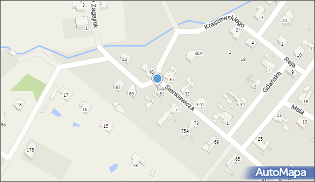 Gryfice, Sienkiewicza Henryka, 83, mapa Gryfice