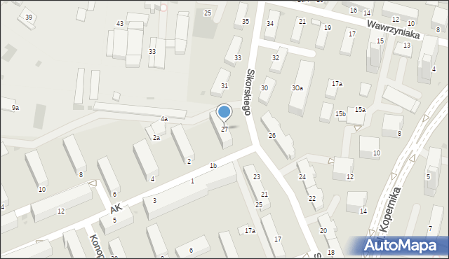 Inowrocław, Sikorskiego Władysława, gen., 27, mapa Inowrocławia