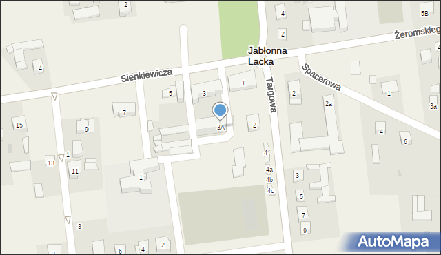 Jabłonna Lacka, Sienkiewicza Henryka, 3A, mapa Jabłonna Lacka