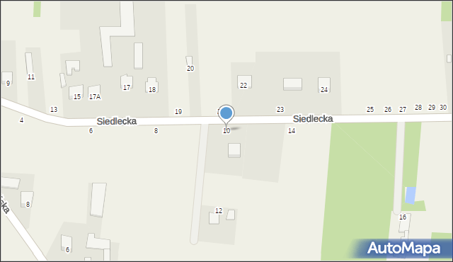 Jakubów, Siedlecka, 10, mapa Jakubów