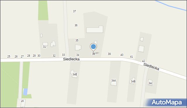 Jakubów, Siedlecka, 38, mapa Jakubów