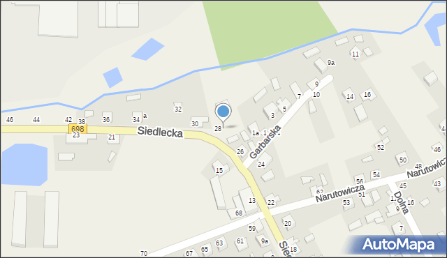 Janów Podlaski, Siedlecka, 28a, mapa Janów Podlaski