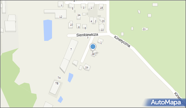 Jaworowa, Sienkiewicza Henryka, 1a, mapa Jaworowa