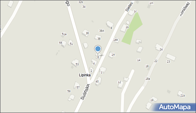 Jaworzno, Sielec, 6, mapa Jaworzno