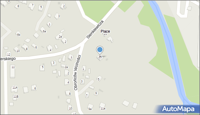 Jedlicze, Sienkiewicza Henryka, 25, mapa Jedlicze