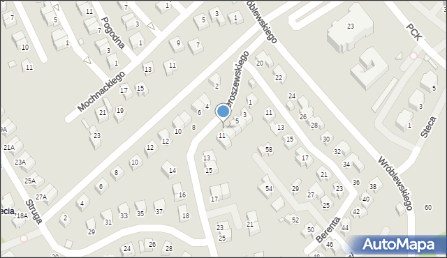Jelenia Góra, Sieroszewskiego Wacława, 9, mapa Jelenia Góra