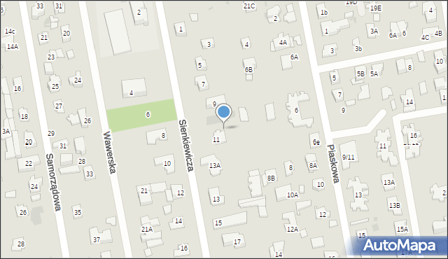 Józefów, Sienkiewicza Henryka, 9A, mapa Józefów