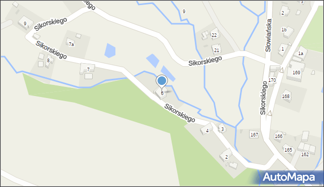 Jugów, Sikorskiego Władysława, gen., 6, mapa Jugów