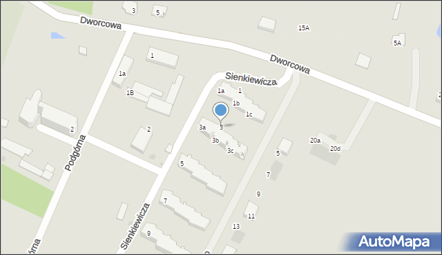Kamień Krajeński, Sienkiewicza Henryka, 3, mapa Kamień Krajeński